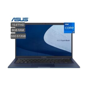 Laptop Asus 15.6″ Windows 11 Core i7 8GB 512GB B1500CEAE-EJ2618X 1165G7 Negro